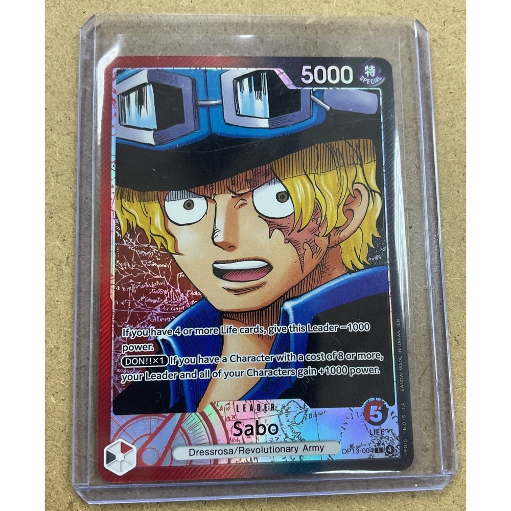 Sabo OP13-004 Leader One Piece Card Game Revolutionary Army
